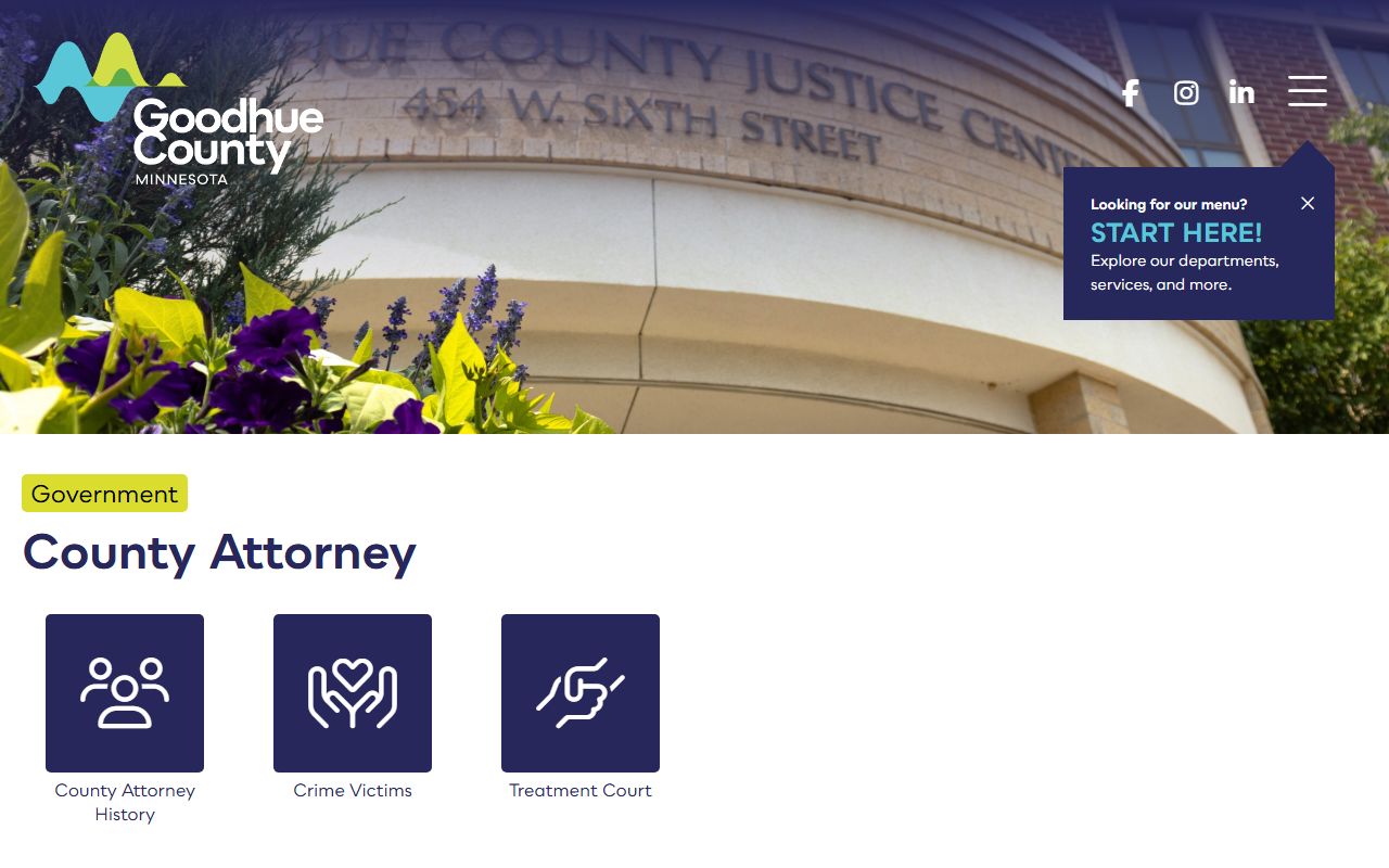 Goodhue County criminal court records County Attorney source