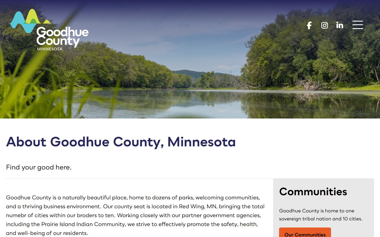 Goodhue County court records local county profile